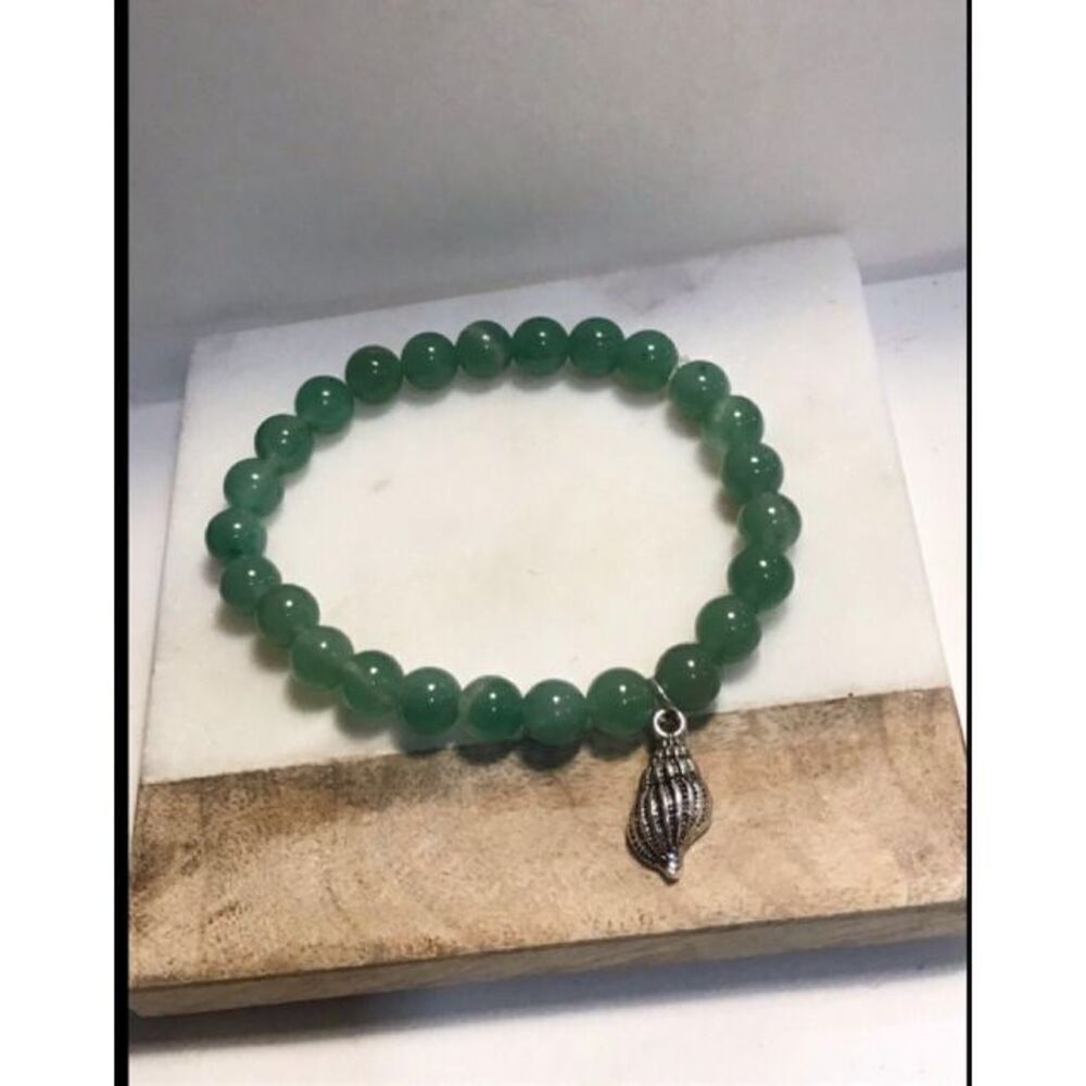 Bracelet, Green Aventurine Bracelet, NEW, Handmade, Stretch, Artisan